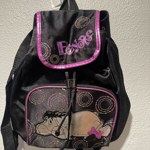 Black and Purple Eeyore mini backpack